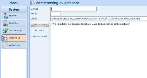 Admin database